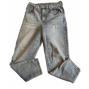 Levis Womens Silver Tab Mom Jeans Blue‎ Stretch Medium Wash High Rise Denim 29